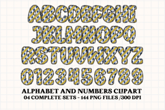 POLICE Alphabet &amp; Numbers Clipart Classroom PNG Bundle Product Image 3