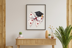 Graduation Coquette Bow Clipart, graduation heart bow, PNG Product Image 8