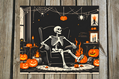 Retro Halloween | Skinny tumbler sublimation design PL2 Product Image 5
