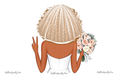 African American Bride Clipart Product Image 9