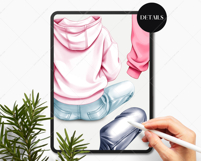 Autumn Sitting Family Clipart Portrait Creator Product Image 8