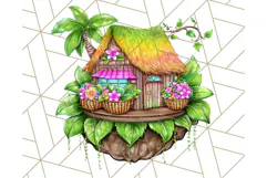 Bright Floating Island PNG Clipart for Fantasy Worlds & Maps Product Image 5
