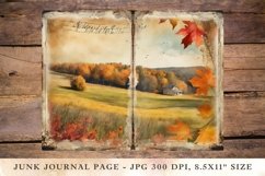 Printable Junk Journal Pages fall autumn 7 Product Image 1