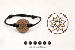 Floral Bracelet Laser Cut SVG Product Image 1