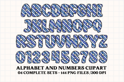 Baseball Sport Alphabet png clipart, baseball letters doodle Product Image 3