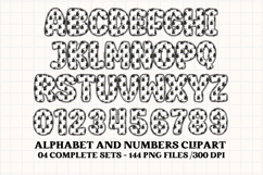 Halloween Alphabet png clipart, halloween letters doodle Product Image 3