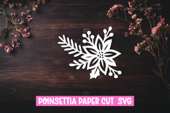 9 Paper Cut Poinsettia Flower SVG For Paper Craft Project Product Image 10