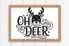 Oh Deer Svg, Christmas Reindeer Svg, Kids Christmas Svg. Product Image 8