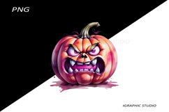 Halloween Pink Pumpkin Clipart Product Image 1