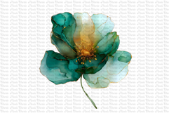 23 Dark and Gold Flowers PNG Product Image 9