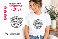 Mom You Are Amazing Ribbon SVG Design Product Image 1