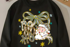 Preppy Santa Camo PNG, Ho Ho Ho Camo Png, Camo Christmas Png Product Image 2