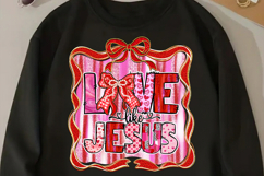 Love Like Jesus png, Valentine Christian png Product Image 3