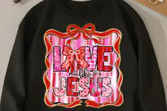 Love Like Jesus png, Valentine Christian png Product Image 3