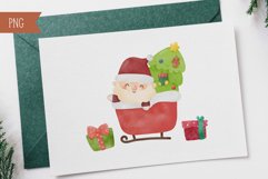 Christmas watercolor clipart kawaii clipart Merry christmas Product Image 9
