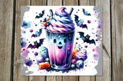Funny Halloween character | Skinny tumbler sublimation P2 Product Image 5