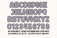 Birthday Boy Alphabet, birthday boy letters doodle clipart Product Image 3