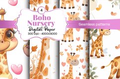 Nursery Boho digital paper Seamless backgrounds Product Image 1