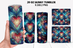 Flower Skinny Tumbler 20oz Wrap Design, Winter Tumbler Wrap Product Image 1