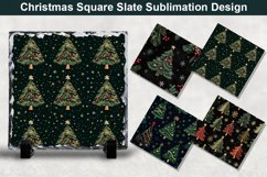 Christmas Tree Square Sublimation Slate Designs Product Image 1