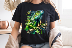 Iguana PNG, Tropical Reptile Sublimation Product Image 8