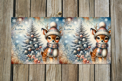 Christmas deer | 4 vintage Sublimation Mug design PLUS2 Product Image 5