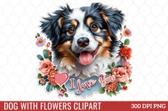 Dog With Flowers Clipart Bundle Product Image 10
