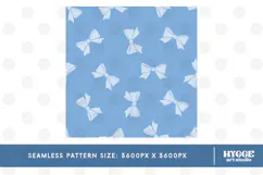 American 4th of July Patriotic Coquette Bow Seamless Pattern Product Image 2