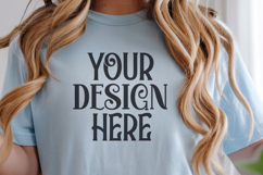 Blue Jean Comfort Colors 1717 Christmas Mockup, CC 1717 Product Image 1