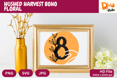 Hushed Harvest Boho Floral Monogram Product Image 1