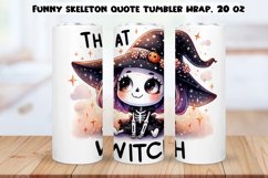 Funny skeleton Tumbler Wraps BUNDLE|PNG, 20 oz. Product Image 8