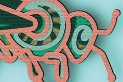 Cicada SVG Multilayer / Cicada 3D mandala/ Cicada paper cut Product Image 5