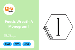 Poetic Wreath Monogram Logo Product Image 1