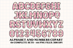 Love Story Alphabet &amp; Numbers Clipart - PNG 300 DPI Product Image 3