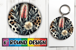 Blissful Round Coasters for Gifts, Leopard Prints Product Image 1