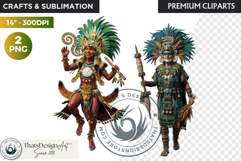 Aztec Deities Pantheon Cliparts | Ancient Mythology gods PNG Product Image 1