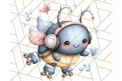 Cute Insects Clipart, Cartoon Bugs, Bug PNG Illustrations Product Image 5