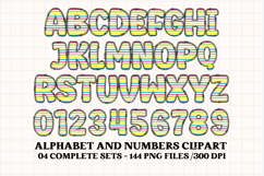 CANDY SHOP Alphabet Bundle PNG Kids Classroom Sublimation Product Image 3