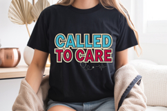 Called To Care PNG, Faux Embroidery Nurse Sublimation Product Image 8