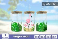 Can Glass Wrap SVG Bundle | Summer | Flamingo Product Image 2