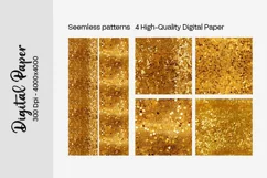 Golden Luxury Digital Papers Marble and Glitter digital pape Product Image 2