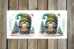 Watercolor Christmas gnome | Sublimation Mug designs PL2 Product Image 5