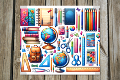 Back to school | 4 Skinny tumbler sublimation designs, PL2 Product Image 5