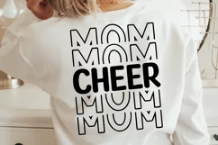 Cheer Mom SVG, Cheer Mom Stacked SVG, Cheer Mom Life SVG Product Image 1