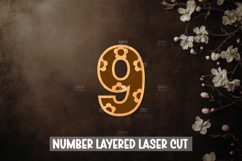 Daisy Numbers 0-9 Laser cut, Home decor Laser Cut Product Image 10