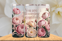 Positive Affirmations 20oz Tumbler wrap Inspirational Quotes Product Image 1