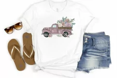 Truck With Flowers | St Valentines Day | Light Pink Product Image 8