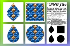 Square Sublimations: 3D Inflated Puff Patterns Product Image 1