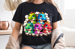 Baby Dinosaurs PNG, Clipart Wall Breakthrough Sublimation Product Image 8