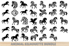 449 Animal Silhouette Stencil Bundle SVG, Celtic, Floral Product Image 9